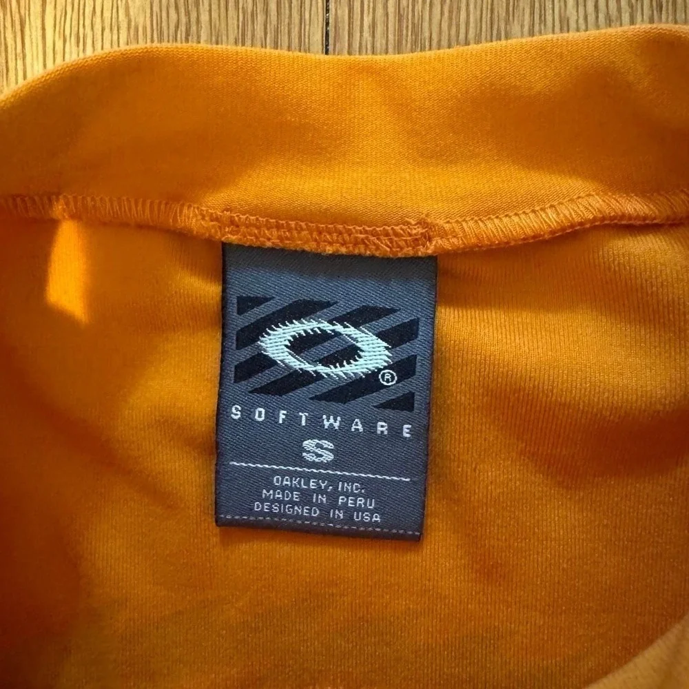 Oakley Software Men's Vest Orange Logo Cycling Pockets Size Small